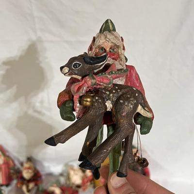 Teena Flanner Paper Mache Ornaments, Dept 56 and More (B2-DZ)