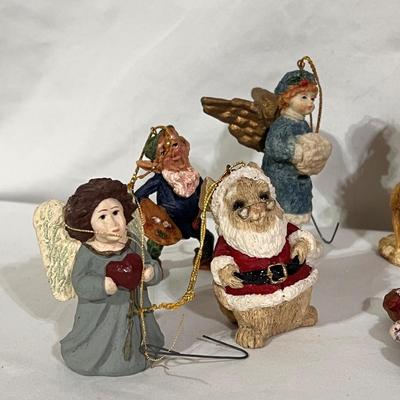 Teena Flanner Paper Mache Ornaments, Dept 56 and More (B2-DZ)