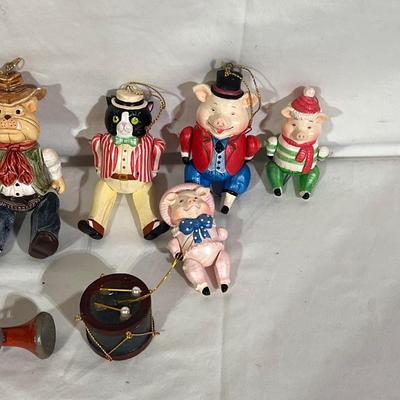 Teena Flanner Paper Mache Ornaments, Dept 56 and More (B2-DZ)