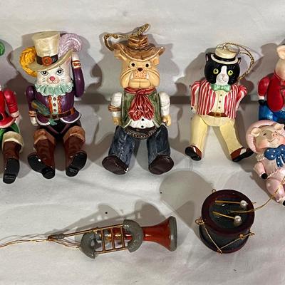 Teena Flanner Paper Mache Ornaments, Dept 56 and More (B2-DZ)