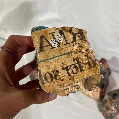 Teena Flanner Paper Mache Ornaments, Dept 56 and More (B2-DZ)