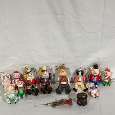 Teena Flanner Paper Mache Ornaments, Dept 56 and More (B2-DZ)