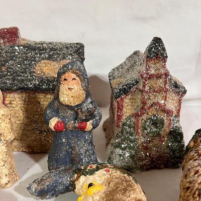 Teena Flanner Paper Mache Ornaments, Dept 56 and More (B2-DZ)