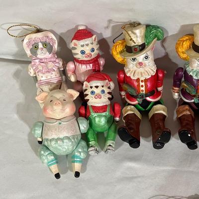 Teena Flanner Paper Mache Ornaments, Dept 56 and More (B2-DZ)