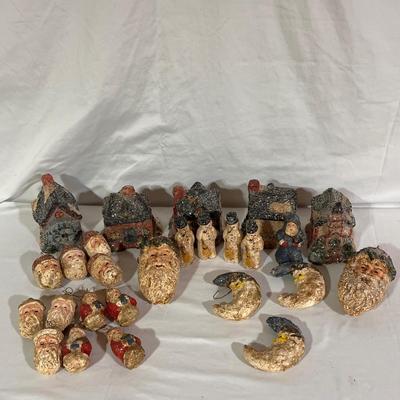 Teena Flanner Paper Mache Ornaments, Dept 56 and More (B2-DZ)