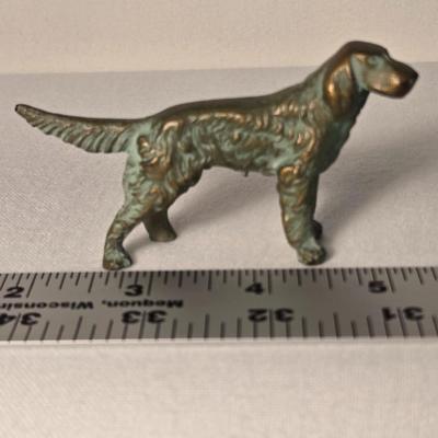 Vintage Brass Irish Setter dog