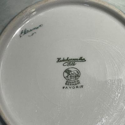 Vintage Hutschenreuther Gelb Bavaria Germany painted by Eleanor
