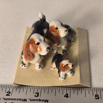 Vintage set of 3 Bone China Dogs