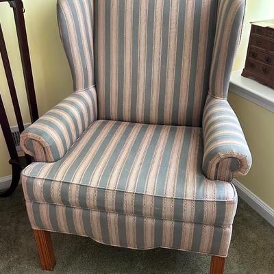 LOT 20: Wing Back Side Chair By Lane
