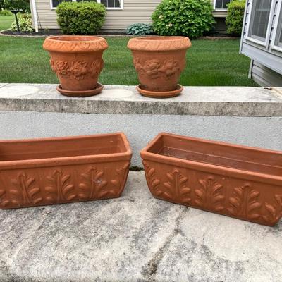 LOT 87: Collection of Terracotta Planters - Vaserie Trevigiane Italy and More