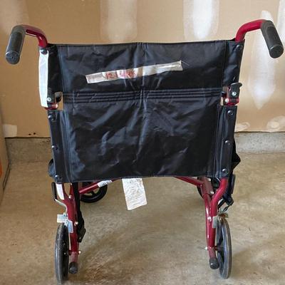 LOT 90: Folding Drive Walker, Transporter, Cup Holder and Two Canes