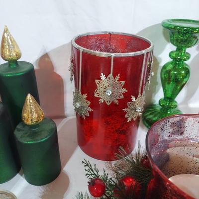 Christmas Holiday Candle Accessories and Flameless Candles (B2-BBL)