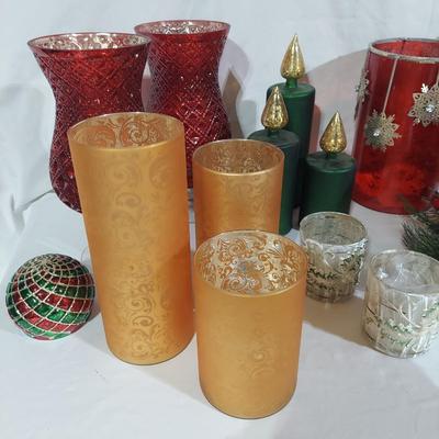 Christmas Holiday Candle Accessories and Flameless Candles (B2-BBL)