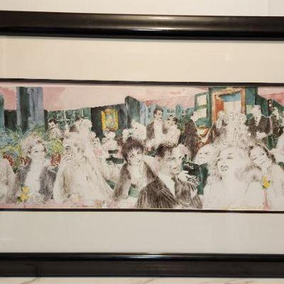 LeRoy Neiman signed lithograph entitled " Polo Lounge", Circa 1988