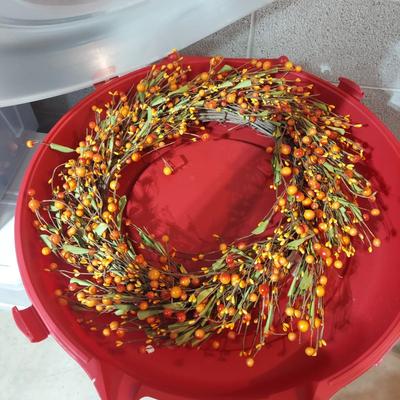 Fall Wreaths and Storage Containers (B2-BBL)