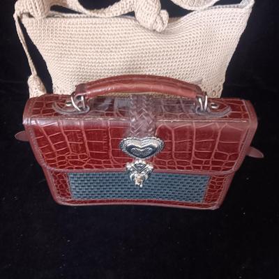 WORTHINGTON CLOTH PURSE AND BRIGHTON STYLE CLUTCH PURSE