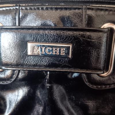 MICHE PURSE AND A FELT LINED MIRRORED JEWELRY BOX