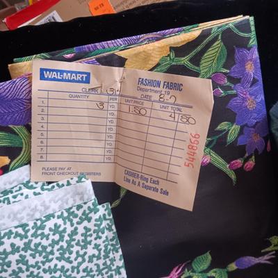 LARGE ASSORTMENT OF SEWING MATERIAL