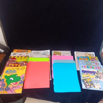 COLORED PAPER AND PAPER PIZAZZ BOOKS