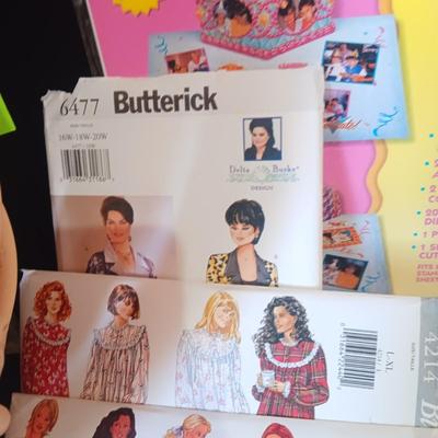 SEWING PATTERNS AND SOME ARTS AND CRAFTS ITEMS