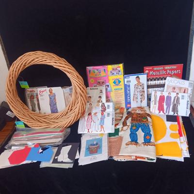 SEWING PATTERNS AND SOME ARTS AND CRAFTS ITEMS