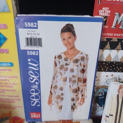 SEWING PATTERNS AND SOME ARTS AND CRAFTS ITEMS