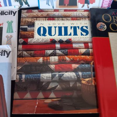 SEWING PATTERNS AND 3 LARGE CRAFT/SEWING BOOKS