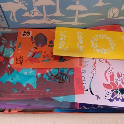 A GREAT VARIETY OF CRAFT STENCILS AND SCRAPBOOKING PAGES AND MORE