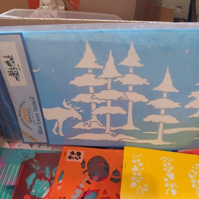 A GREAT VARIETY OF CRAFT STENCILS AND SCRAPBOOKING PAGES AND MORE