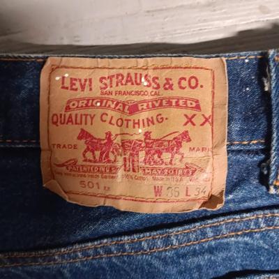 LEVI'S 501 DENIM JEANS SIZE W36 L34