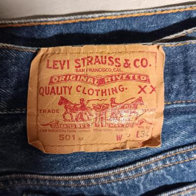 LEVI'S 501 DENIM JEANS SIZE W36 L34