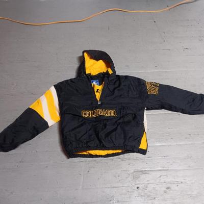 CU BUFFS STARTER JACKET SIZE LARGE