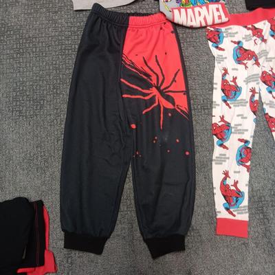 CHILD'S MARVEL SPIDER-MAN SWEAT PANTS, PJ BOTTOMS AND T-SHIRTS SIZE 6 - 7