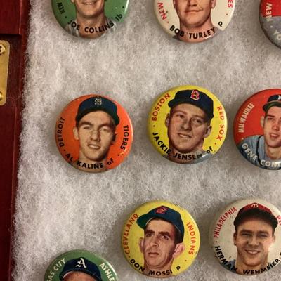 Vintage Sports Pins & Display Case Lot