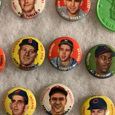 Vintage Sports Pins & Display Case Lot