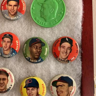 Vintage Sports Pins & Display Case Lot
