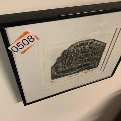 Signed Sketch Ebbets Field Framed 1/150