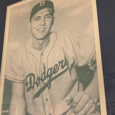 Gil Hodges Press Photo & Signature Framed