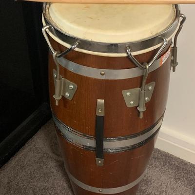 Vintage Bongo & Drumsticks