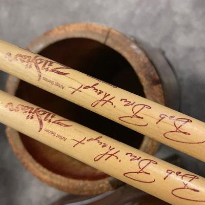 Vintage Bongo & Drumsticks
