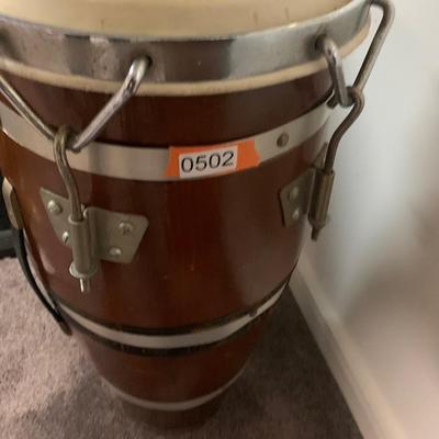 Vintage Bongo & Drumsticks