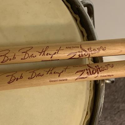 Vintage Bongo & Drumsticks