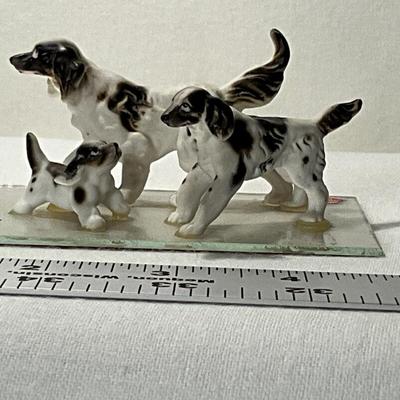 Set of 3 Bone China Dogs