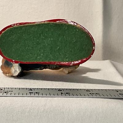 Sweet Chalkware Dog with Slipper