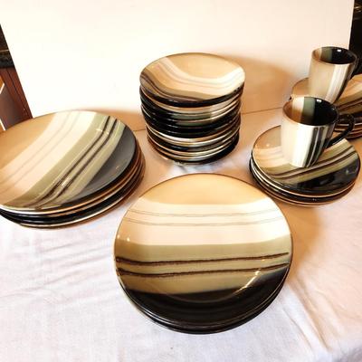 Lot #13 Set of 35 Pieces - Home Trends Stoneware in the "Jazz" pattern