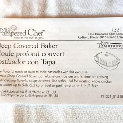 Lot #17 Pampered Chef Deep Covered Baker