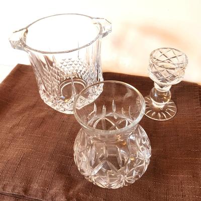 Lot #19 Crystal Ice Buket - Crystal Candle Lamp