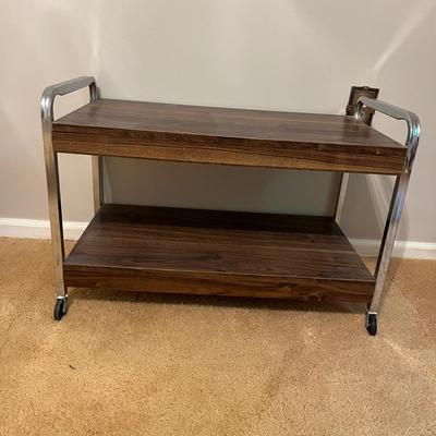 Rolling TV Cart & Retro Chair (B4-MG)