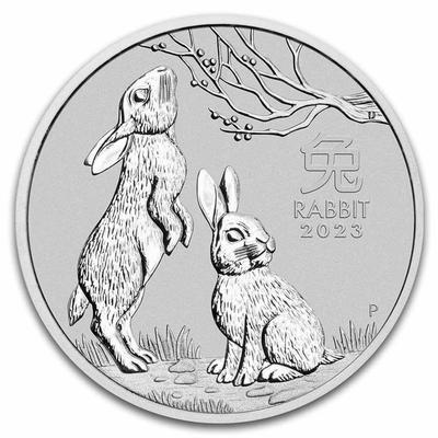 2023 Kilo Australia Silver Lunar Rabbit BU - Series III