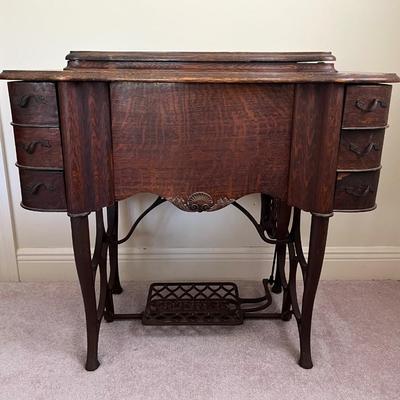 Vintage The FREE Sewing Cabinet & Sewing Machine~Read Details